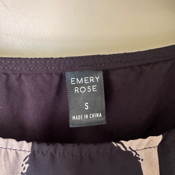 Emery Rose Dress; Black/Tan; Size Small - Picture 3 of 5